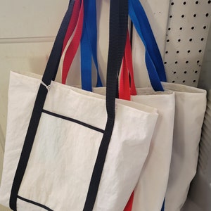 Medium recycled sail tote bag