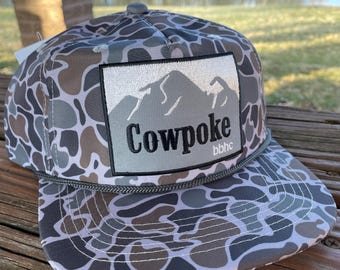 Cowpoke Retro Camo Snapback Hut mit flacher Krempe