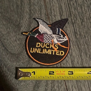 Ducks Unlimited Retro Iron On Patch