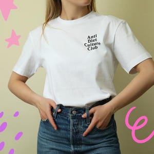 Anti Diet Culture Club T-Shirt | Comfort Colors Body Positive Tee image 1
