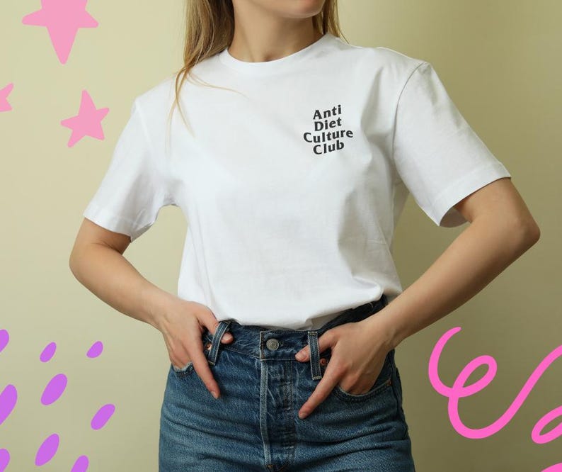 Anti Diet Culture Club T-Shirt | Comfort Colors Body Positive Tee image 1