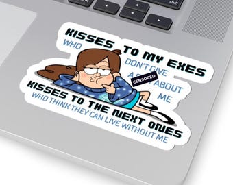 Mabel Pines Exes Glossy Sticker | Gravity Falls Fan Art