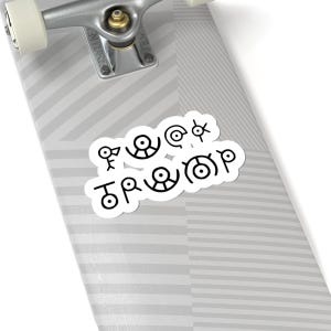 F*ck Trump Unown Pokemon Sticker | Video Game Fan | Civil Rights Progressive Liberal Politics | Mature Language | Silly Goose Merch Co.