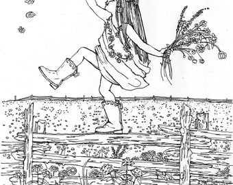 Adult Coloring Page House Of Cats Instant | Etsy