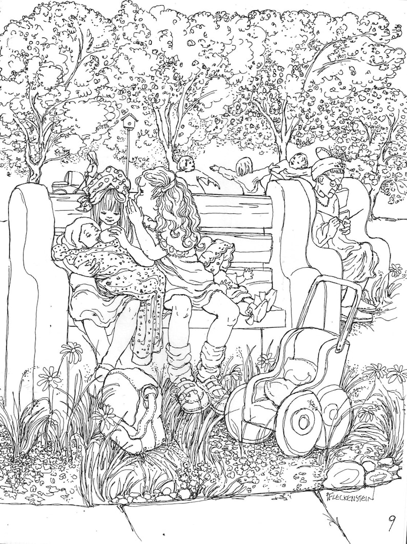 Kleurplaat Paginaeen Picturebook Kleurweinig Etsy
