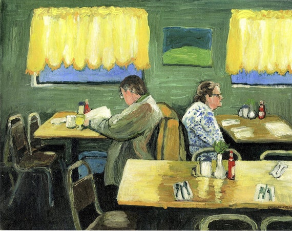 Diner Art Print: Signed Giclee Print on Archival Paper