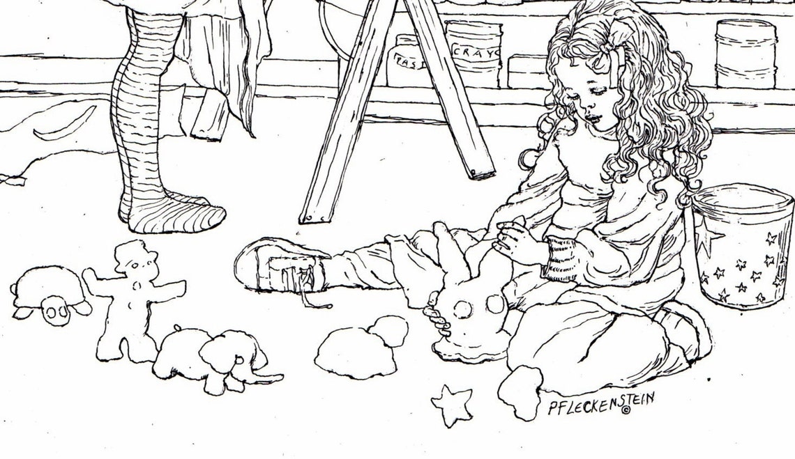 Adult Coloring Page Instant Printable Download a Picture to Color or ...