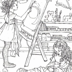 COLORING PAGE Instant Download to Print and Color Color Art | Etsy