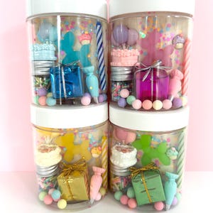 Birthday Play Dough Jars.