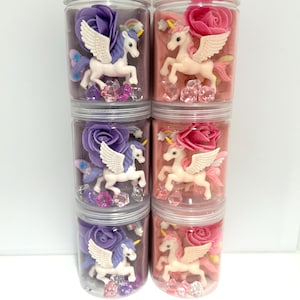 Unicorn Play Dough Jars