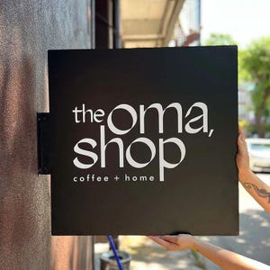 Custom Blade Sign Outdoor Logo Sign, Metal Business Sign, Hanging Shop Sign, Double Sided Store Sign, Square Logo Sign, Wall Mounted Sign