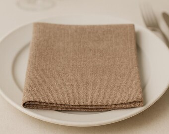 Natural Linen Napkins: Soft Washable Cloth, 36 Colors