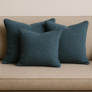 Any Size Decorative Lumbar Pillow Covers, Any Size Chenille Pillow Cover, Personalized Gift, Plain Cushion Cover, Soft Throw Pillow Cover
