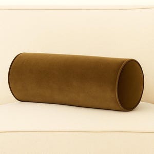 Linen Bolster Pillow Cover: Modern Boho Chic Cylinder Cushion