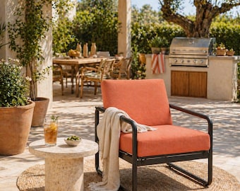 Waterdichte buitenkussenhoes, aangepast formaat terrasstoelhoes, afneembare wasbare, duurzame stof, vervangende kussenhoes