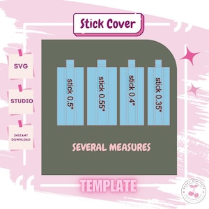 Removable Stick Cake Topper Cover Template SVG (Digital File)
