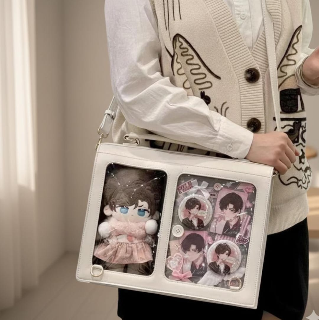 Transparent Japanese Ita Bag – Large Capacity Shoulder & Crossbody