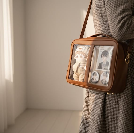 Transparent Japanese Ita Bag – Large Capacity Shoulder & Crossbody