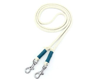 Cadena para teléfono móvil color blanco-azul con ramillete para mujer | ajustable, teléfono colgante