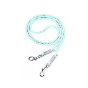 Chaîne de téléphone portable en argent menthe avec mousqueton et embouts argentés pour femme | réglable, pour accrocher votre téléphone portable