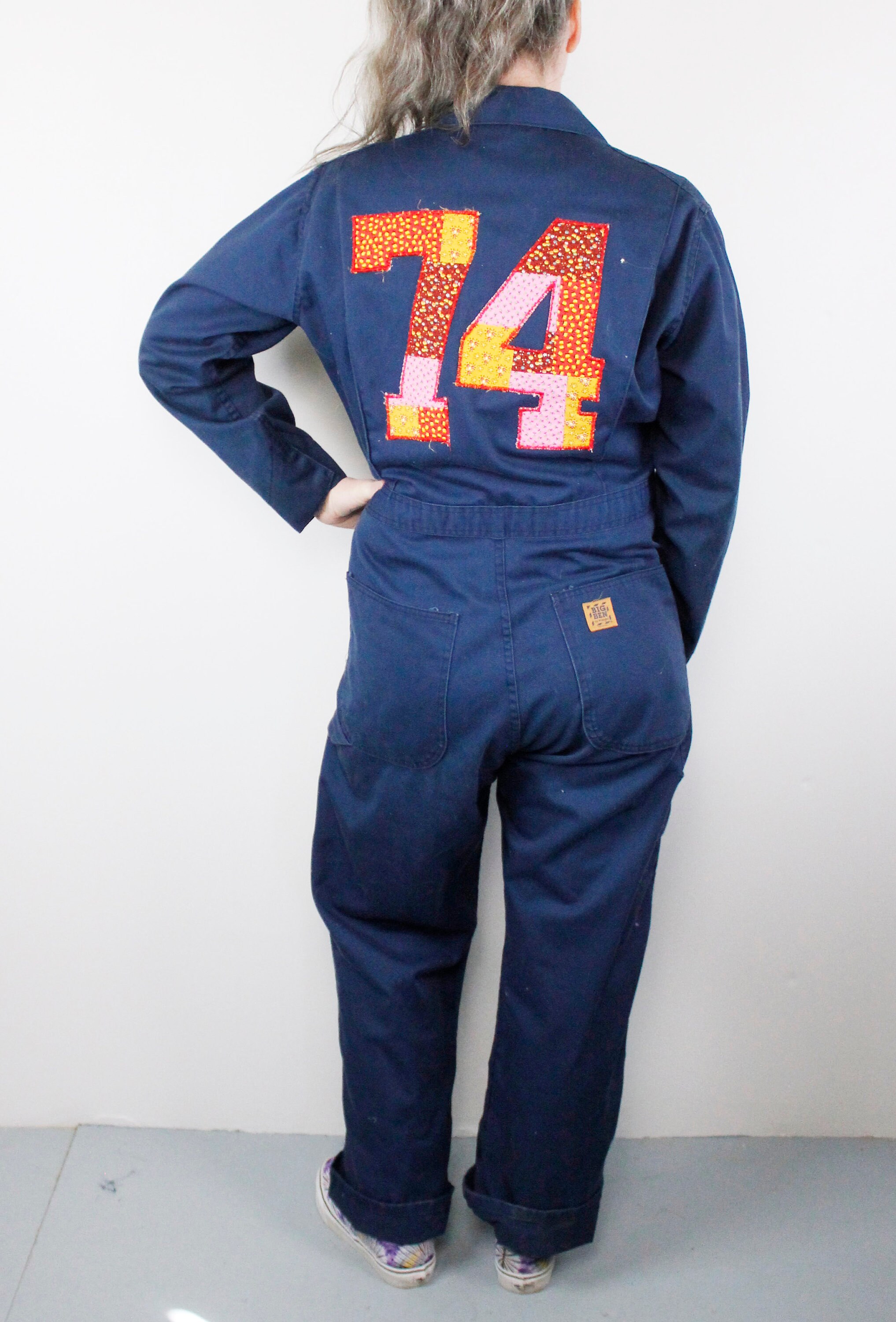 ジャケット・アウター BIGBEN by Wrangler 80s COVERALL 70s / 80s Vintage Big Ben Wrangler Coveralls, Handmade Applique