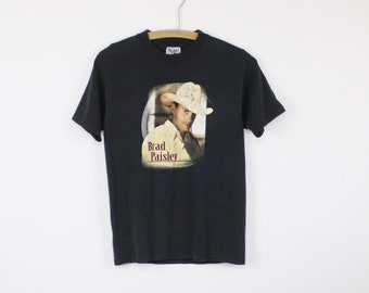 Vintage 90's Brad Paisley tour T-shirt, black, perfectly faded, worn in - Youth L