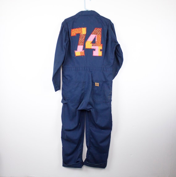 70s / 80s Vintage Big Ben Wrangler Coveralls, Handmade Applique