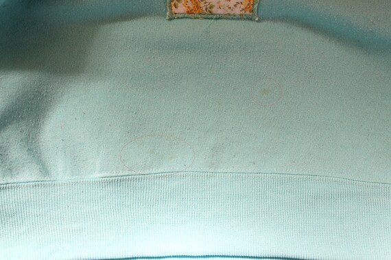 Vintage 80's sweatshirt, Jordache, Seafoam / Turq… - image 9