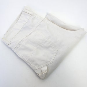 Vintage 70's Sears Style Works Shorts Painter Style Off White 32 Waist image 4