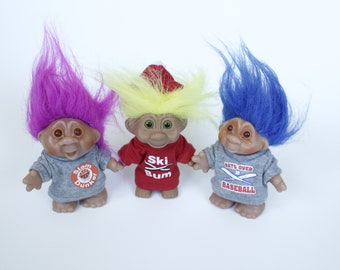 Vintage 80s & 90s Sports Themed Troll Gang - Troll Doll Friends - Troll Pack