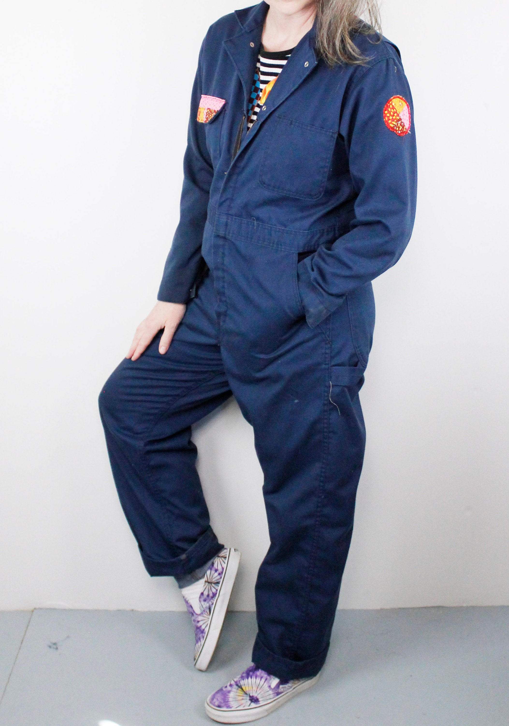 ジャケット・アウター BIGBEN by Wrangler 80s COVERALL 70s / 80s Vintage Big Ben Wrangler Coveralls, Handmade Applique