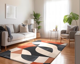 Abstract Geometric Rug, Gothic Decor, Medieval Fantasy Rug, Doormats, Living Room Rug, Unique Gift, Custom Rug, Traditional Carpet, Vintage