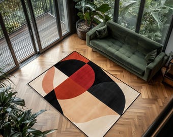 Abstract Geometric Rug, Gothic Decor, Medieval Fantasy Rug, Doormats, Living Room Rug, Unique Gift, Custom Rug, Traditional Carpet, Vintage