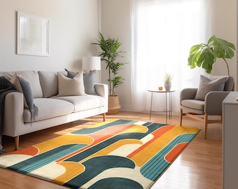 Mid-Century Modern Rug, Gothic Decor, Medieval Fantasy Rug, Doormats, Living Room Rug, Unique Gift, Custom Rug, Traditional Carpet, Vintage