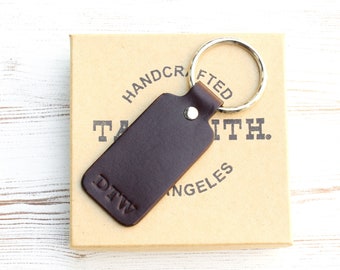 Leather Keychain, Gifts for Him or Her, Personalized Custom Keychain, Gifts Under 30