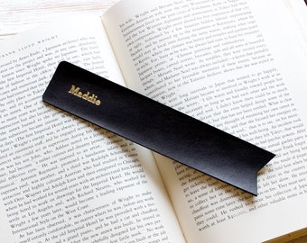 Personalized Bookmark, Custom Leather Bookmark for Men or Women, Booklover Gift, Gifts for Readers, Reading Book Club Gift, Bookish Gifts