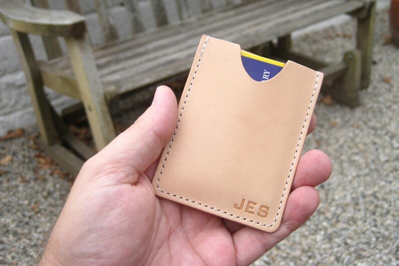 Leather Money Clip Wallet This Front Pocket Card Holder Can Etsy - image 0