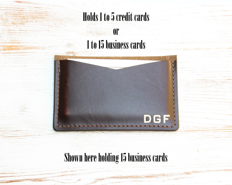 Minimalist Wallet Business Card Holder Personalized Gift for Etsy