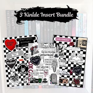 Dark Romance Kindle Insert Bundle: Printable Kindle Paperwhite Decor (PDF)