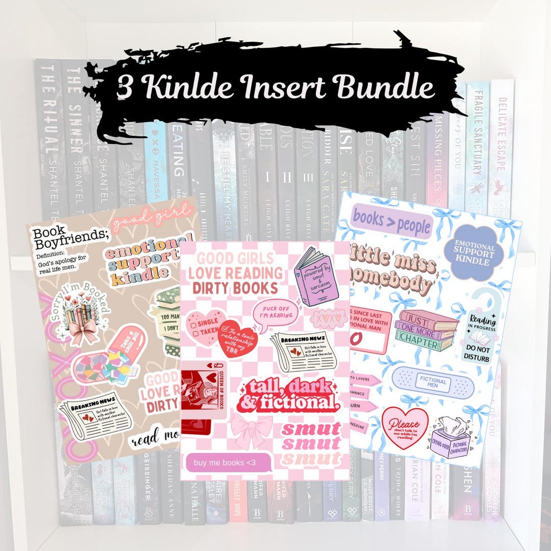 Kindle Insert Printable Art: Romance & Smut Designs (PDF Download) - Etsy
