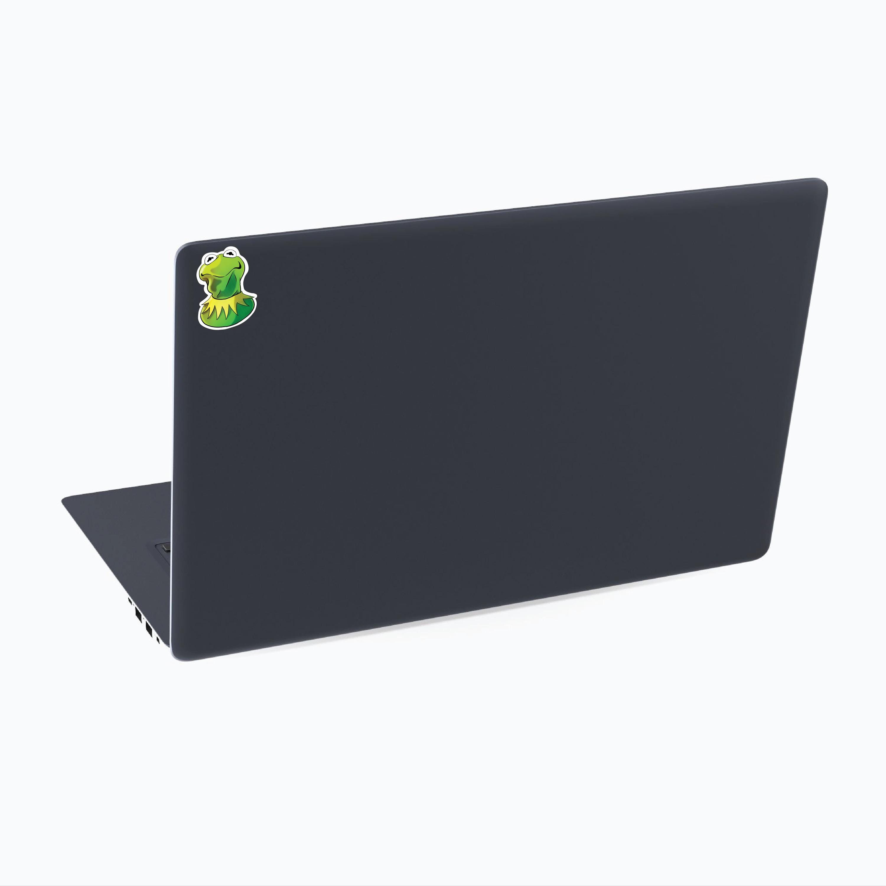 Scrunched Kermit Meme Sticker – Funny Frog Vinyl Decal – Muppets Face ...