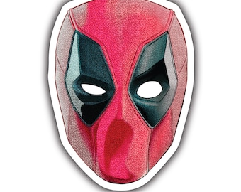 Deadpool Sticker | Marvel Sticker | Marvel superhero sticker | Water-Resistant superhero sticker | wolverine and deadpool sticker