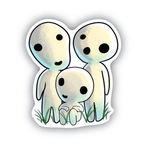 Kodama Sticker: Princess Mononoke Forest Spirit Vinyl Decal