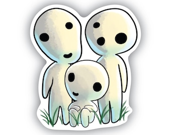 Kodama Sticker: Princess Mononoke Forest Spirit Vinyl Decal