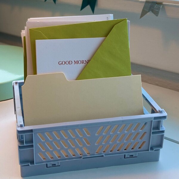 Greeting Card Organizer Box Etsy