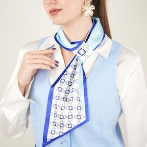 Neck Scarf - Hostess Neck Scarves - Excellent Neck Scarf - Modern Neck Scarf - Formal Neck Scarf - Silk Neckerchief - Gift for Women