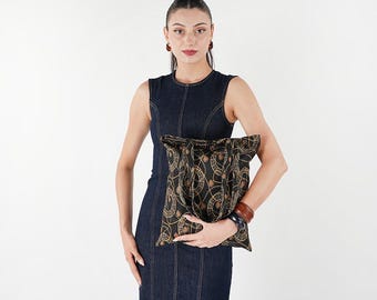 Black Cotton Tote Bag, Eco Friendly Reusable Shopping Bag