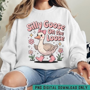 Coquette Goose PNG | Pink Aesthetic Funny Farm Anima