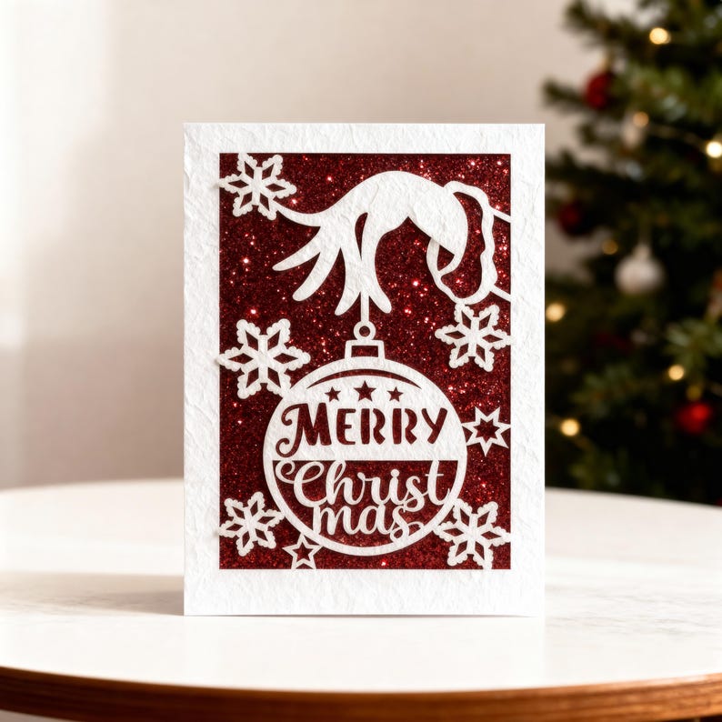 Christmas Card SVG Bundle Papercut: Cricut & Silhouette, Laser Cut ...