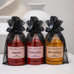 Luxury Home Fragrance Gift Set – 3 Room Sprays – Bakara, Intense Wood & Rose – Cozy Chic Interior Perfume Gift for Women